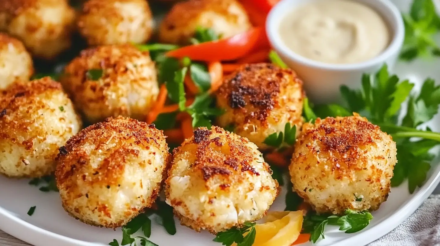 Crispy and Easy Crab Balls with Dipping Sauce